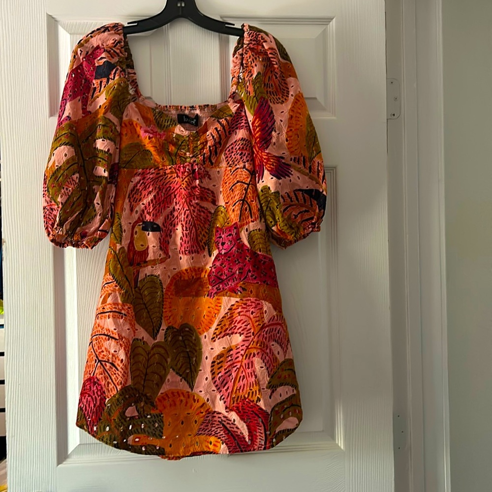 Kourt palm print dress, xs